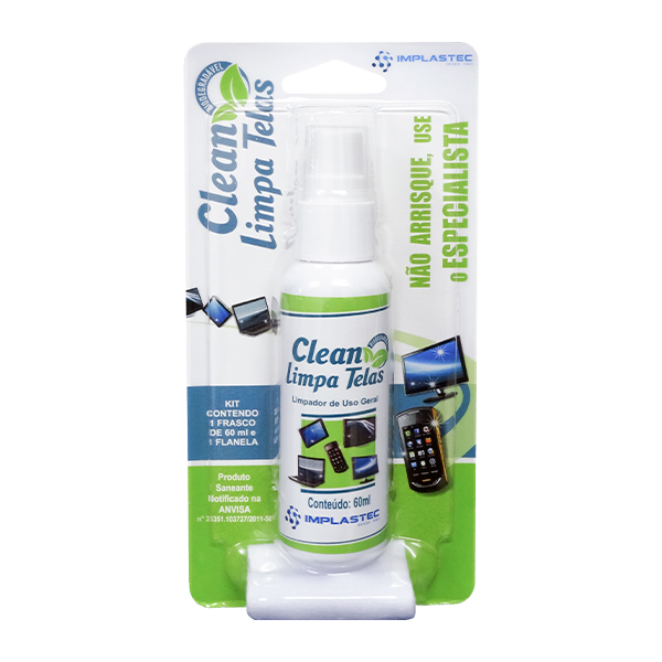 Clean Limpa Telas 60ml Com Flanela Site